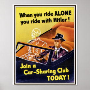 Poster Quand vous montez le seul club de covoiturage de