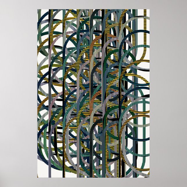 Poster Quantum Geometric Pattern  (Devant)