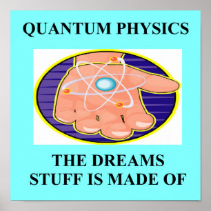 Poster quantum mechanics physics design