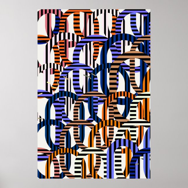 Poster Quantum Physics Geometric Pattern  (Devant)