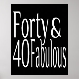 Poster Quarante et fabuleux 40e anniversaire
