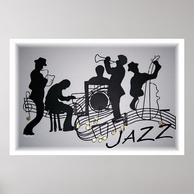 Poster Quartet de jazz (Devant)