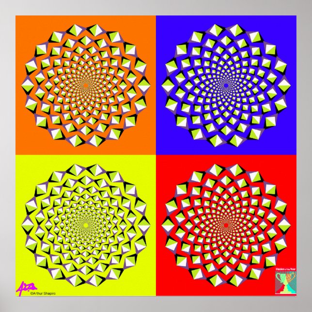 Poster quatre Carrés (Devant)