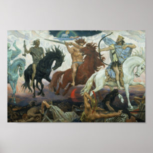 Poster quatre cavaliers d'Apocalypse Viktor Vasnet