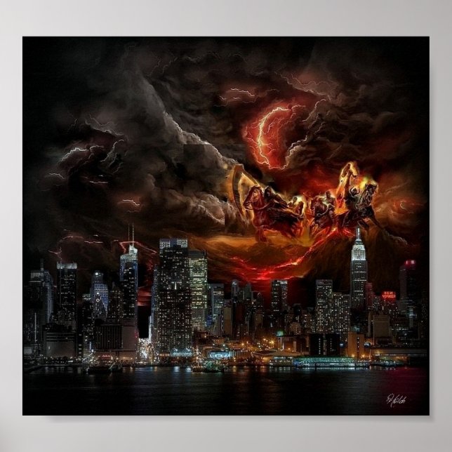 Poster Quatre cavaliers New York (Devant)