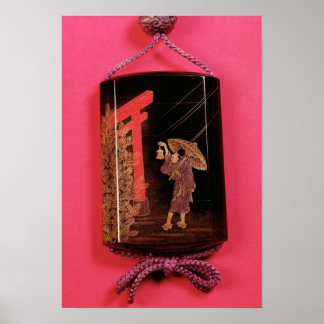 Poster Quatre coques en intérieur représentant un homme à