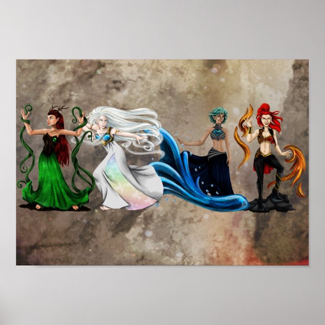 Poster Quatre éléments (Devant)