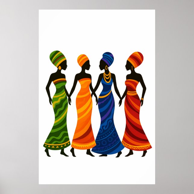 Poster Quatre femmes africaines (Devant)
