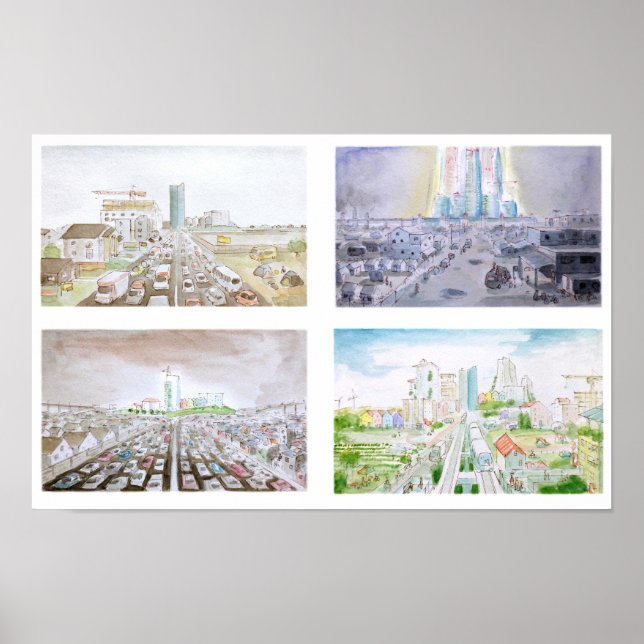 Poster Quatre Futurs (Devant)