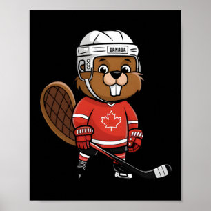 Poster Quatre Nations Ttle Glol Face-off Castor Canadien