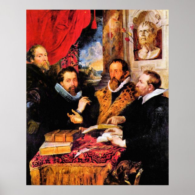 Poster Quatre philosophes de Paul Rubens (Devant)