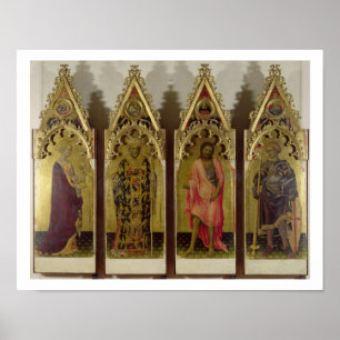 Poster Quatre saints du Quaratesi Polyptych : Magnétique