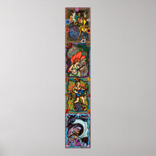 Poster Quatre saisons - composé vertical