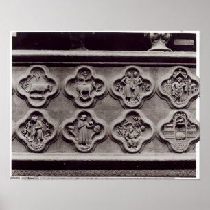 Poster Quatrefoils avec les signes du zodiaque