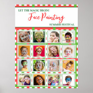 Poster Que la magie commence ! Été de peinture faciale pe