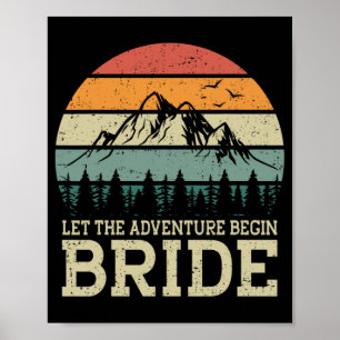 Poster Que l'aventure commence jeunes mariés