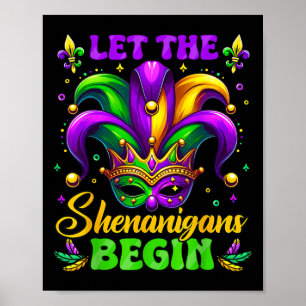 Poster Que Les Shenanigans Commencent Mardi Gras 4