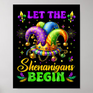 Poster Que Les Shenanigans Commencent Mardi Gras Chemises