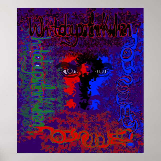 Poster Que Penses-Tu Quand Tu Me Vois ? Imprimer (Devant)