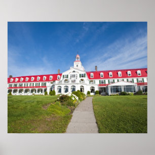 Poster Québec, Canada. Hôtel historique Tadoussac,