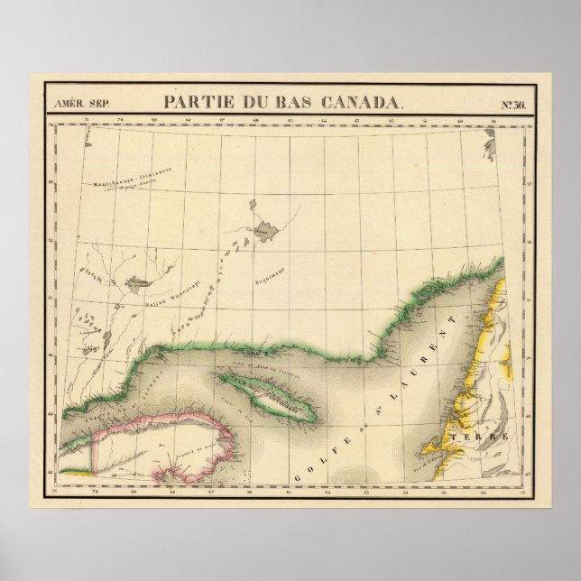 Poster Québec, Terre-Neuve Canada 36 (Devant)