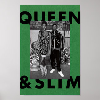 Poster Queen et Slim Green