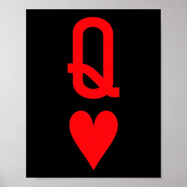 Poster Queen Of Hearts King Of Heart Couple Matching Wome (Devant)