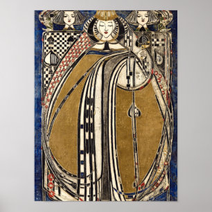 Poster Queen of Spades par Margaret Macdonald Mackintosh