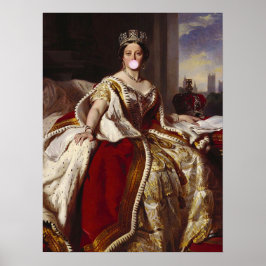 POSTER QUEEN VICTORIA SOUFFLE UNE BULLE ROSE GUM
