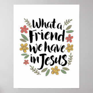 Poster Quel Ami nous avons en Jésus Imprimer