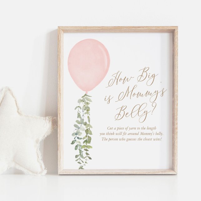Poster Quel est l'importance du Baby shower de ballon ros (Créateur téléchargé)