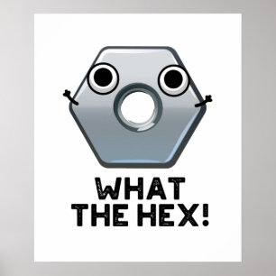 Poster Quel Hexagon Hex Funny Forme Le Pun