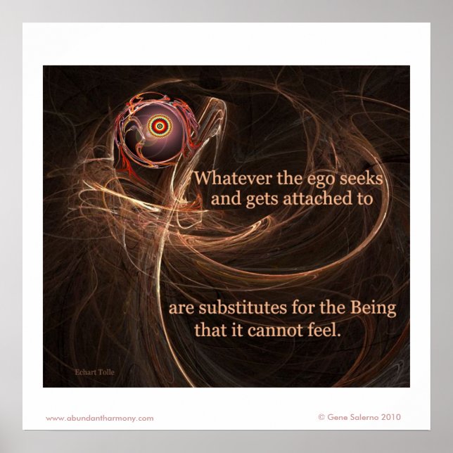 Poster Quel que soit le désir de l'ego... (Devant)