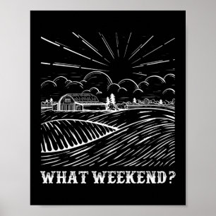 Poster Quel Week-end ? Vie agricole Agriculture