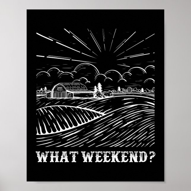 Poster Quel Week-end ? Vie agricole Agriculture (Devant)