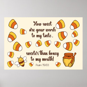Poster Quelle douceur sont vos mots Candy Corn