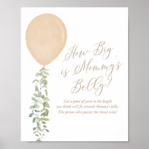 Poster Quelle est la taille du Baby shower de ballon d'or