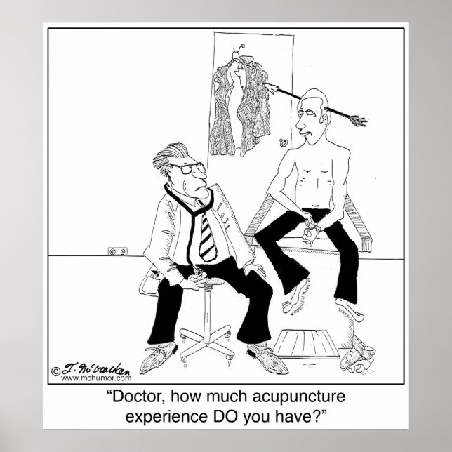 Poster Quelle Expérience D'Acupuncture Avez-Vous ? (Devant)