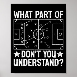 Poster Quelle partie de Ne comprenez-vous pas Football Co