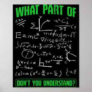 Poster Quelle partie ne comprenez-vous pas étudiant en in