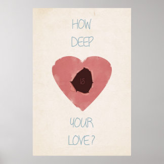 Poster quelle profondeur est votre amour
