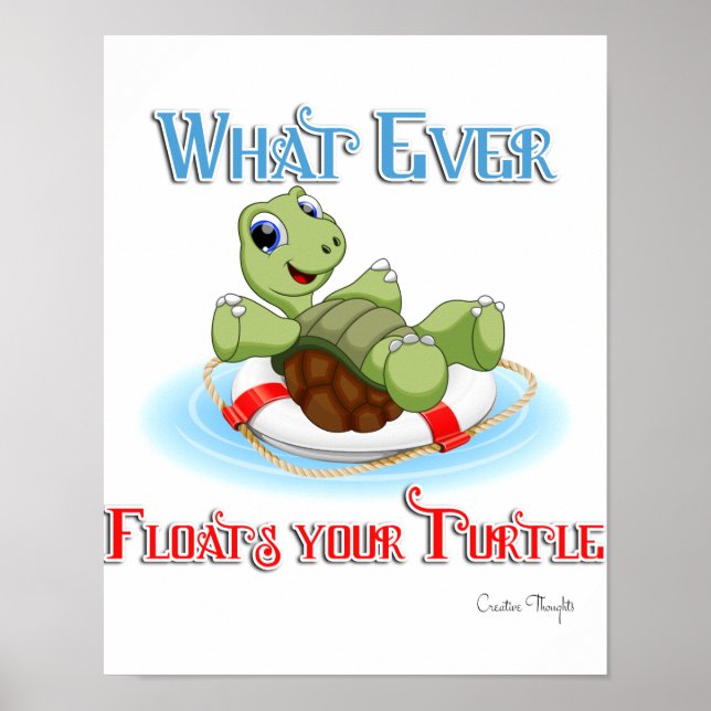 Poster Quelle Que Soit La Chute De Votre Tortue (Devant)