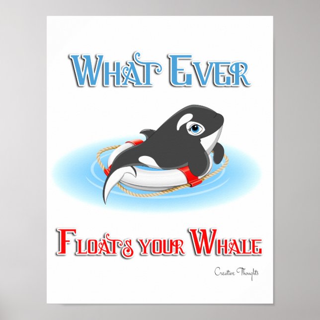 Poster Quelle Que Soit La Flotte De Votre Baleine (Devant)