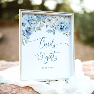 Poster Quelque chose de bleu avant de faire Cartes et cad