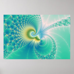 Poster Quelque chose de poisson - Art fractal