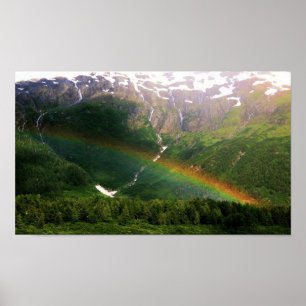 Poster Quelque part au-dessus de l'arc-en-ciel en Alaska