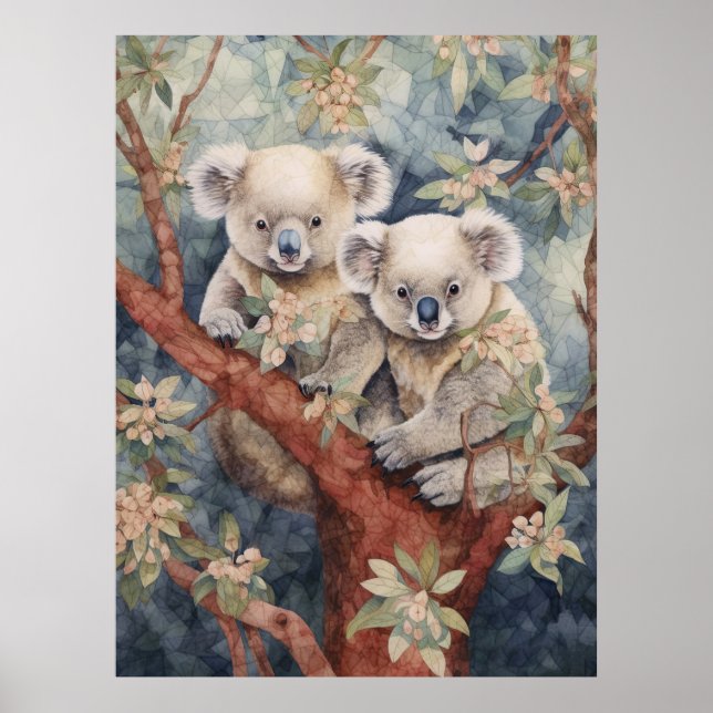 Poster Quelques koalas (Devant)