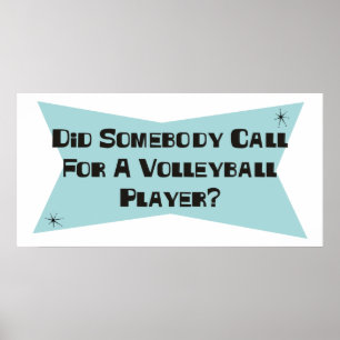 Poster Quelqu'Un A-T-Il Appelé Un Joueur De Volley-Ball ?