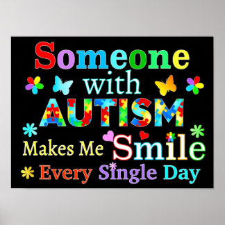 Poster Quelqu'Un Avec AUTISME Me Rend Souriant