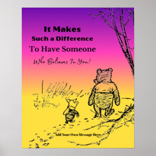 Poster "Quelqu'un qui croit en vous" Citer l'affiche